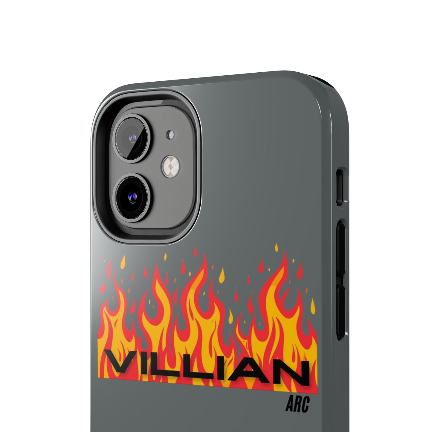 Flame 'Villian' Tough Phone Case – Protective Fire Graphic iPhone Case