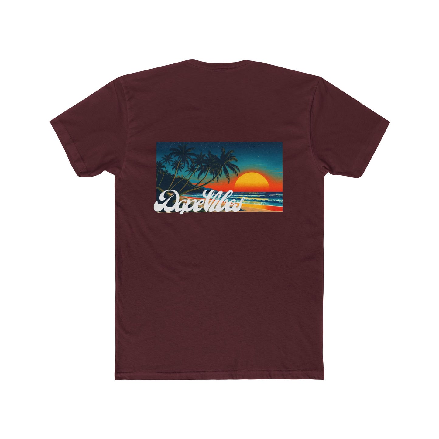 Sunset Palm Tee — Retro Tropical Beach T-Shirt