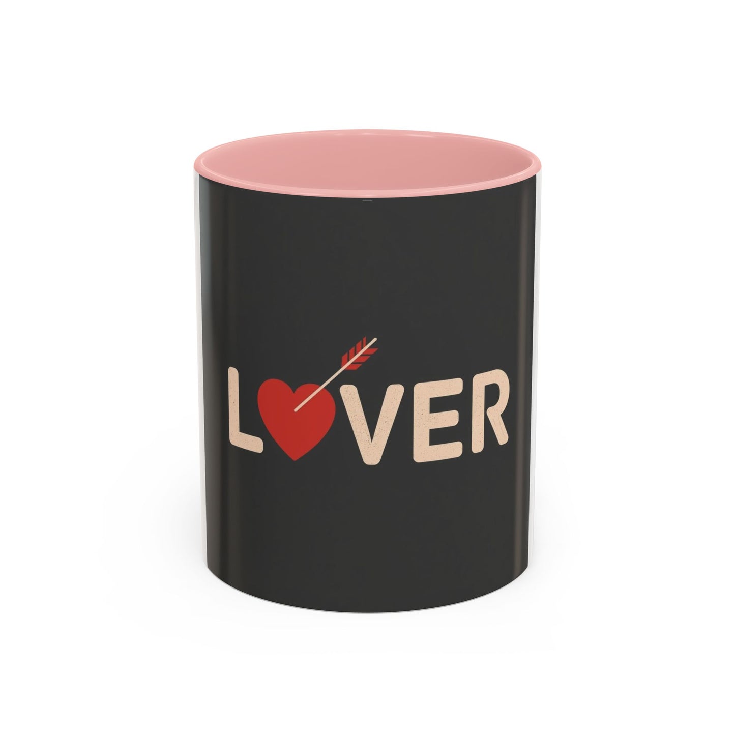 Lover Heart Arrow Accent Coffee Mug – Romantic Valentine’s Day Gift (11/15oz)