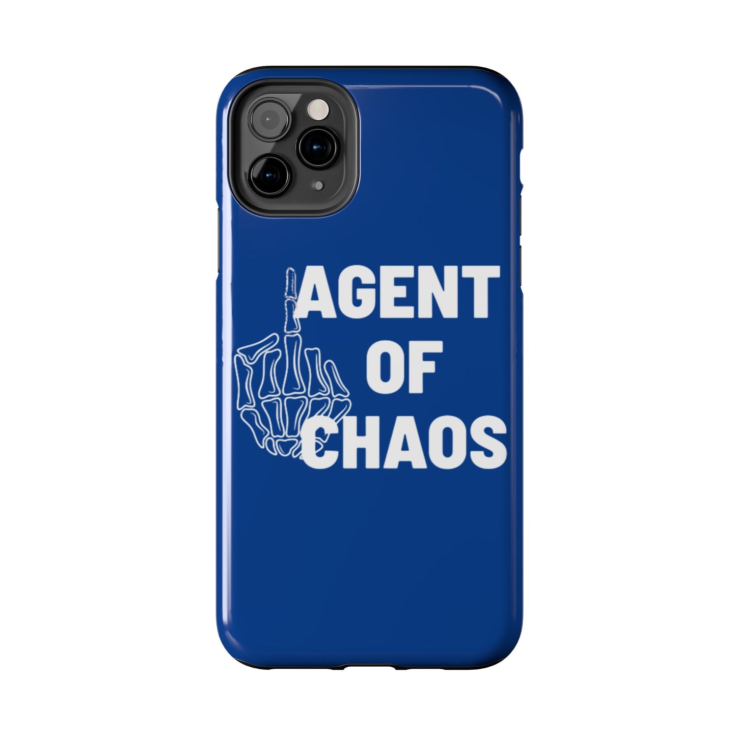 Phone Case — "Agent of Chaos" Bold Skeleton Graphic Rugged Protection