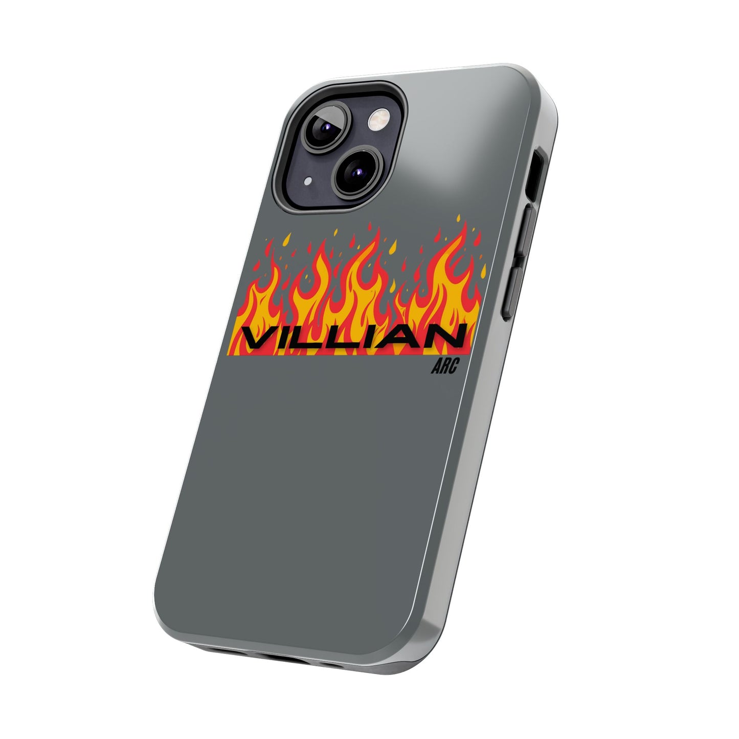 Flame 'Villian' Tough Phone Case – Protective Fire Graphic iPhone Case