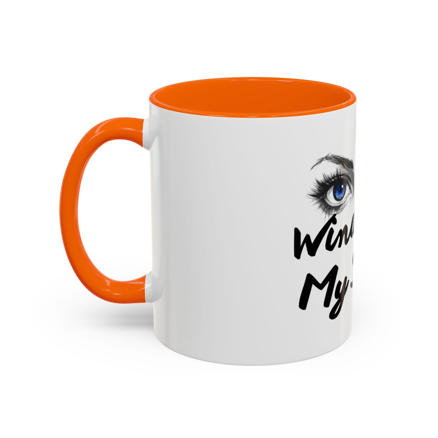 "Window to My Soul" Accent Coffee Mug — Blue Eyes Ceramic 11/15oz