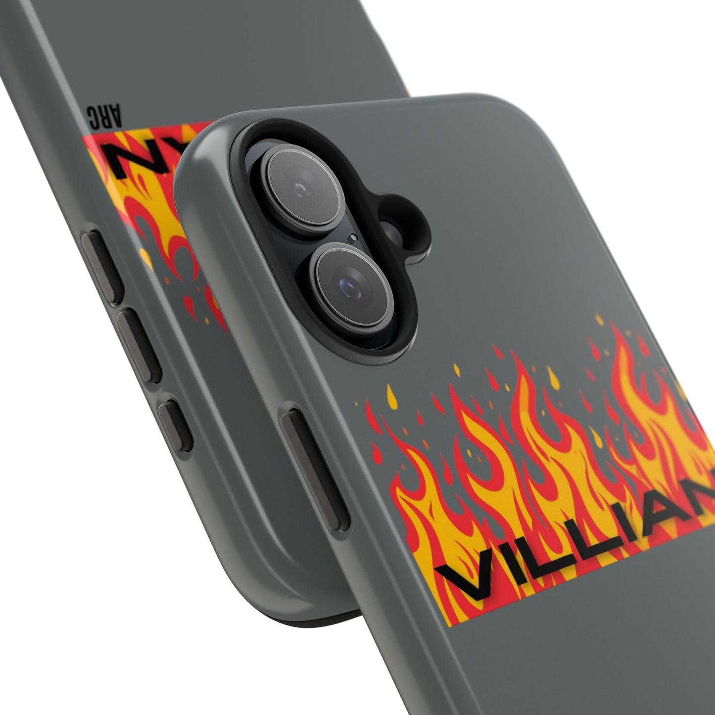 Flame 'Villian' Tough Phone Case – Protective Fire Graphic iPhone Case