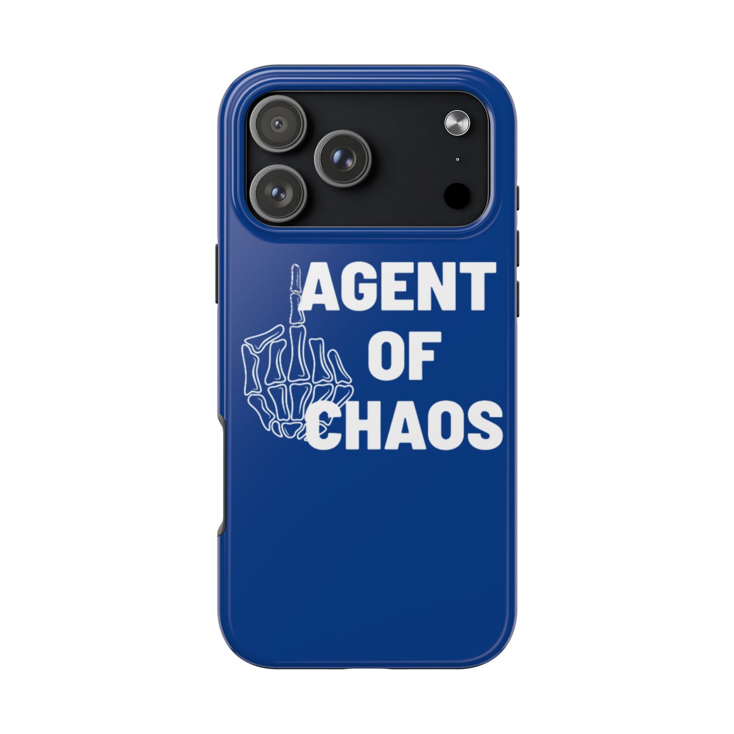 Phone Case — "Agent of Chaos" Bold Skeleton Graphic Rugged Protection