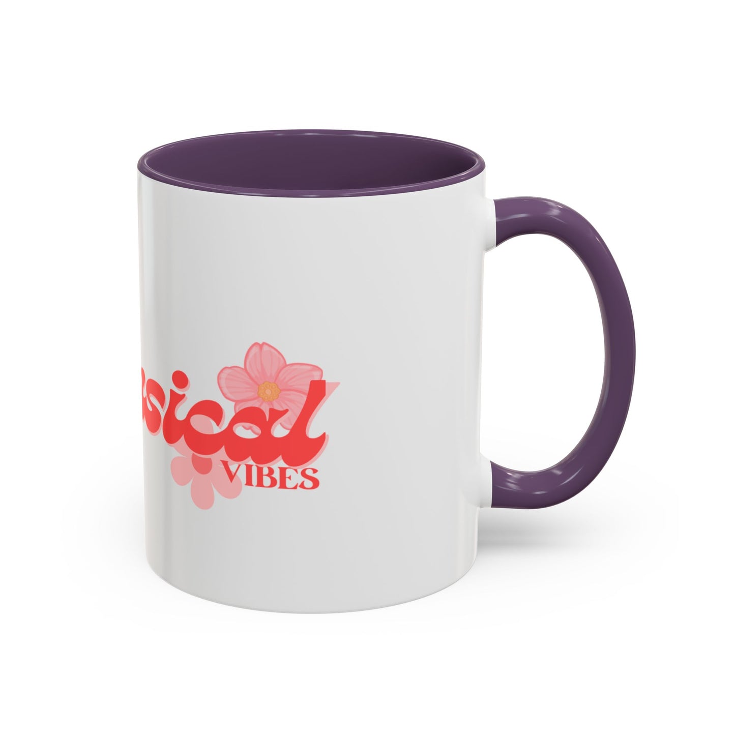Whimsical Vibes Floral Accent Coffee Mug – 11/15oz
