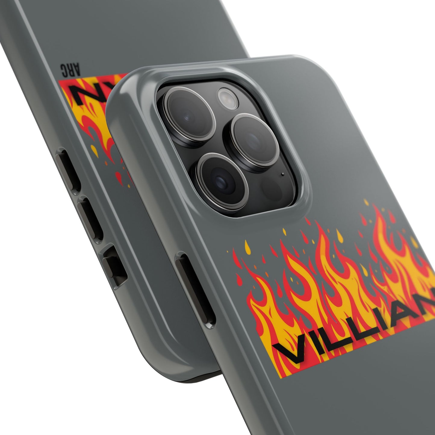 Flame 'Villian' Tough Phone Case – Protective Fire Graphic iPhone Case