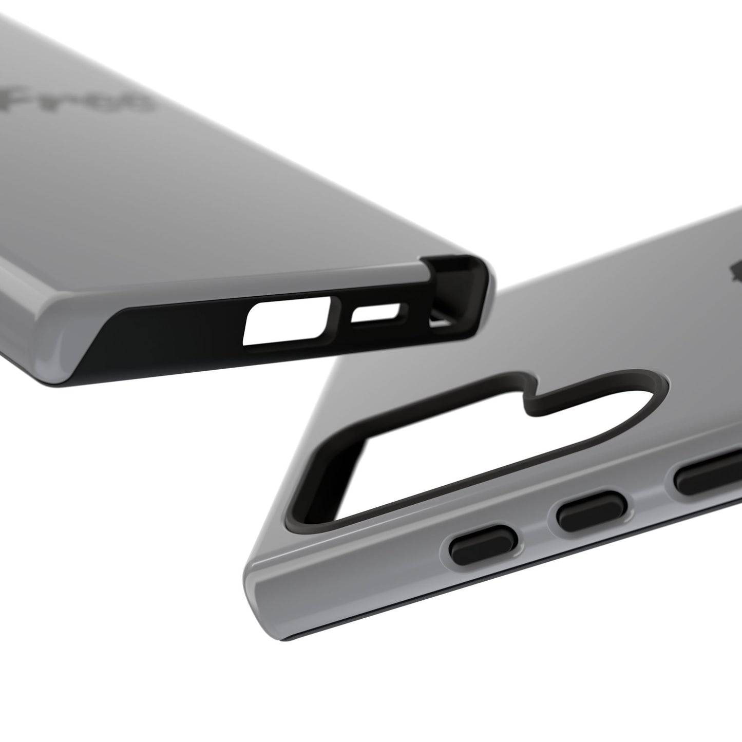 CareFree Tough Phone Case — Slim Protective iPhone Cover with Bold Red & Black Script