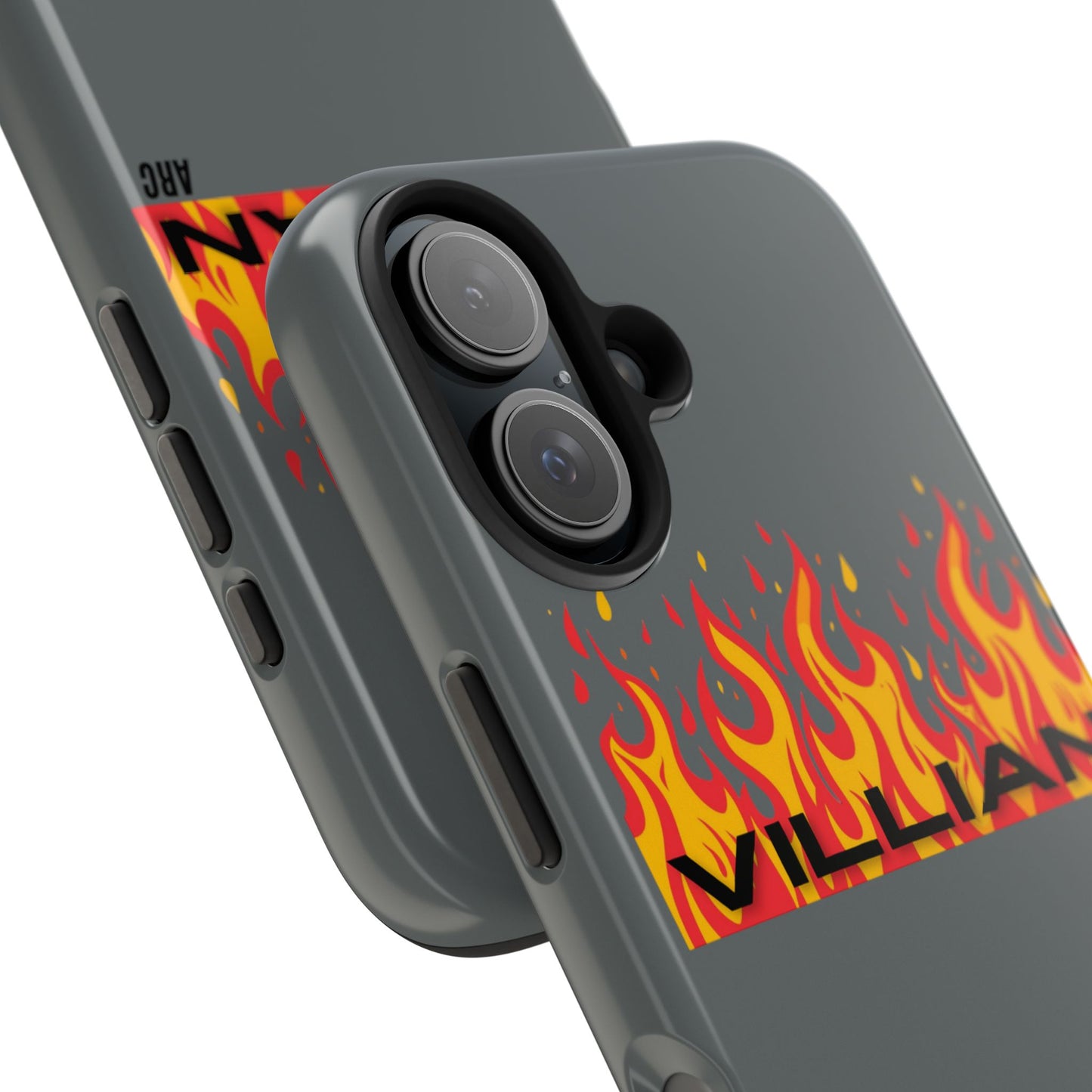 Flame 'Villian' Tough Phone Case – Protective Fire Graphic iPhone Case