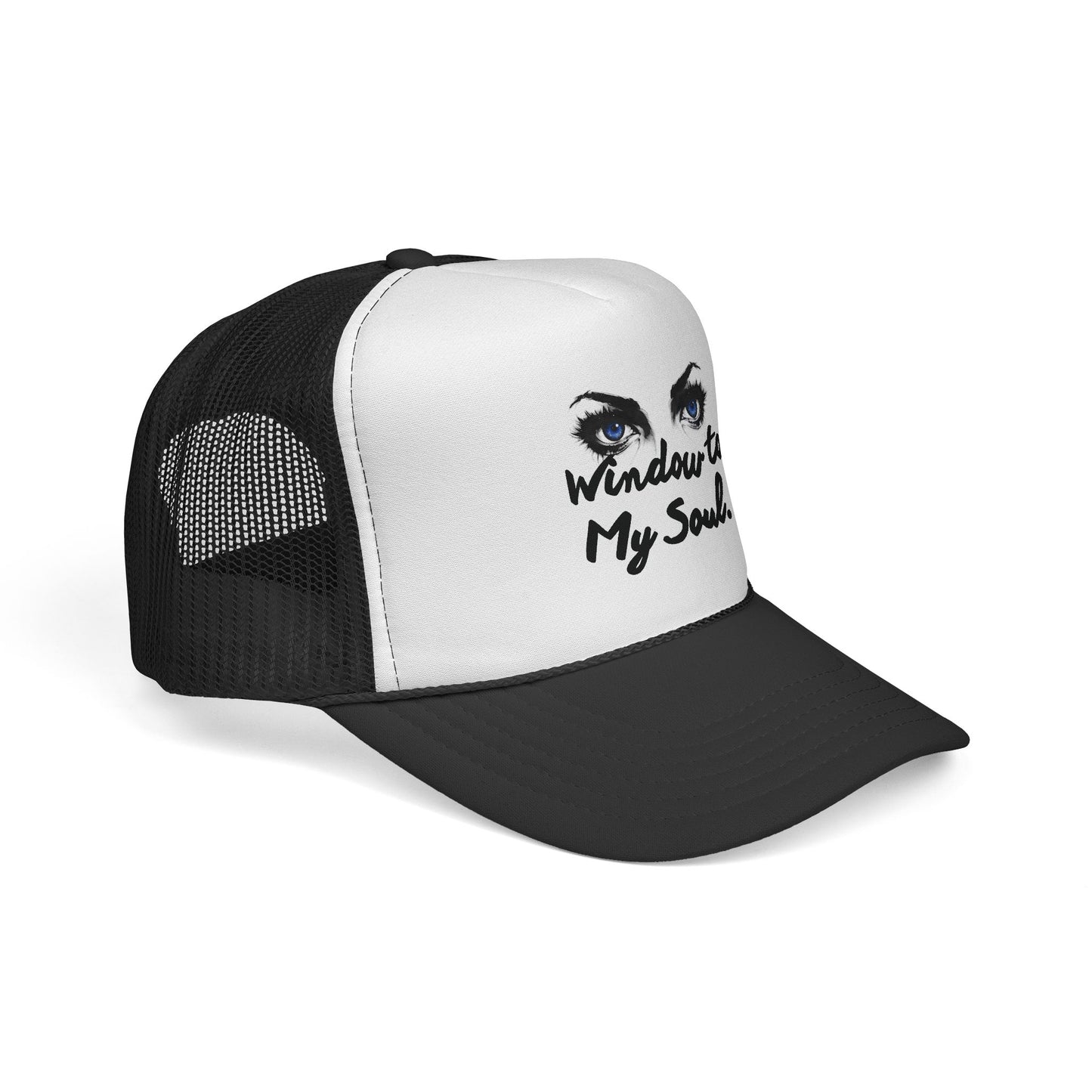 Trucker Cap — "Window to My Soul" Eyed Graphic Mesh Hat
