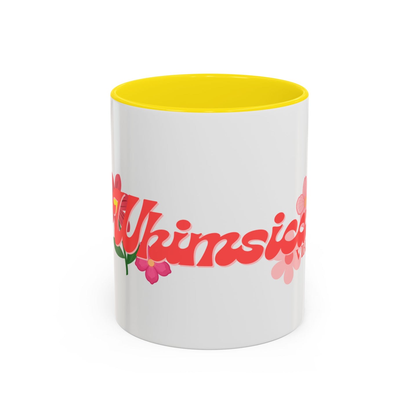 Whimsical Vibes Floral Accent Coffee Mug – 11/15oz