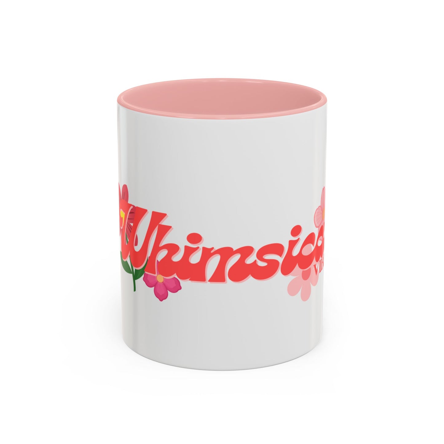 Whimsical Vibes Floral Accent Coffee Mug – 11/15oz
