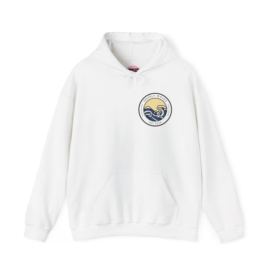 Wave Graphic Hoodie — 'Gnarly Waves' Vintage Hokusai Surf Sweatshirt