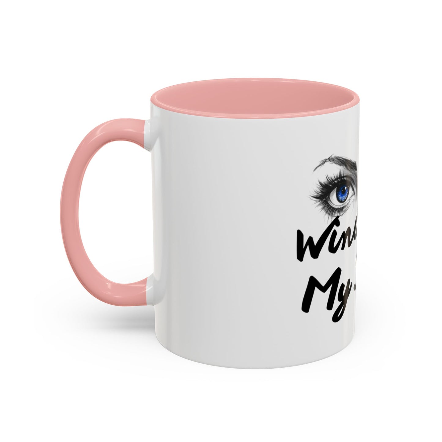 "Window to My Soul" Accent Coffee Mug — Blue Eyes Ceramic 11/15oz