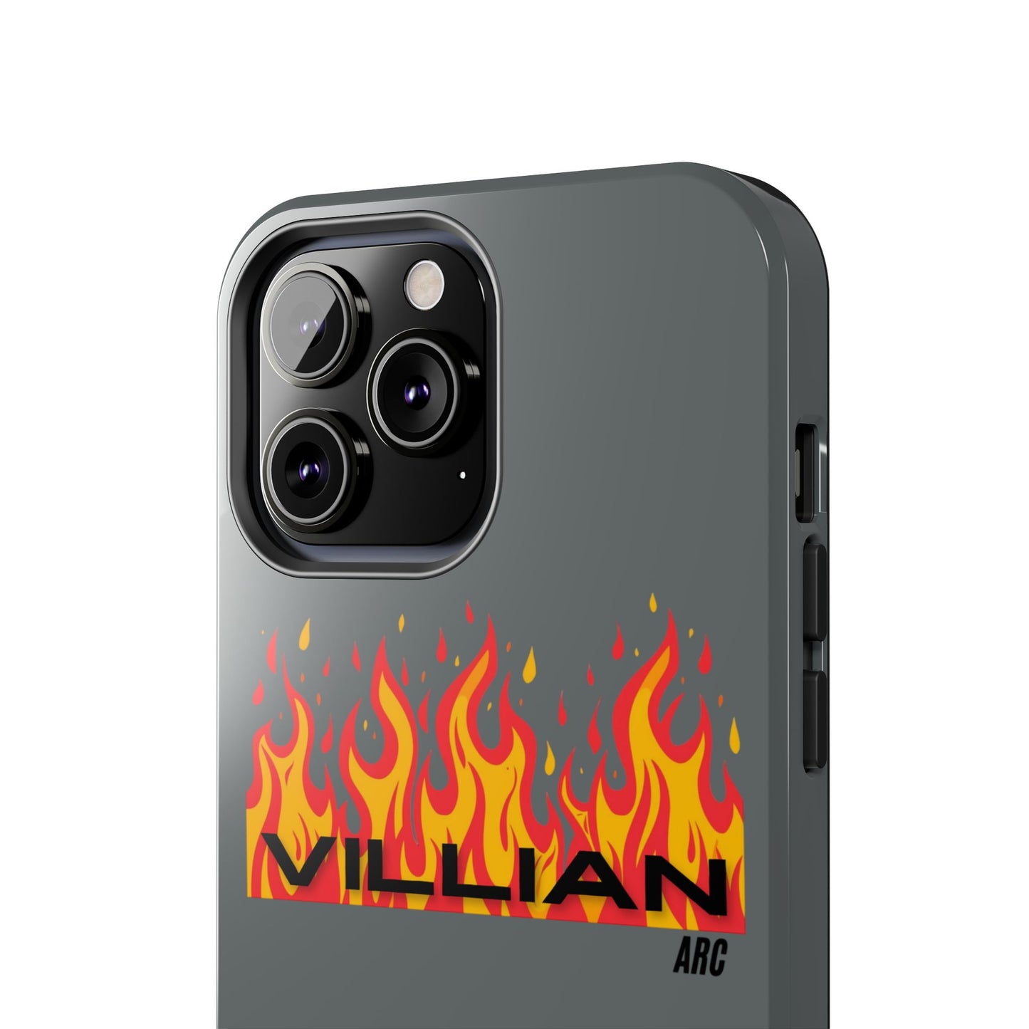 Flame 'Villian' Tough Phone Case – Protective Fire Graphic iPhone Case