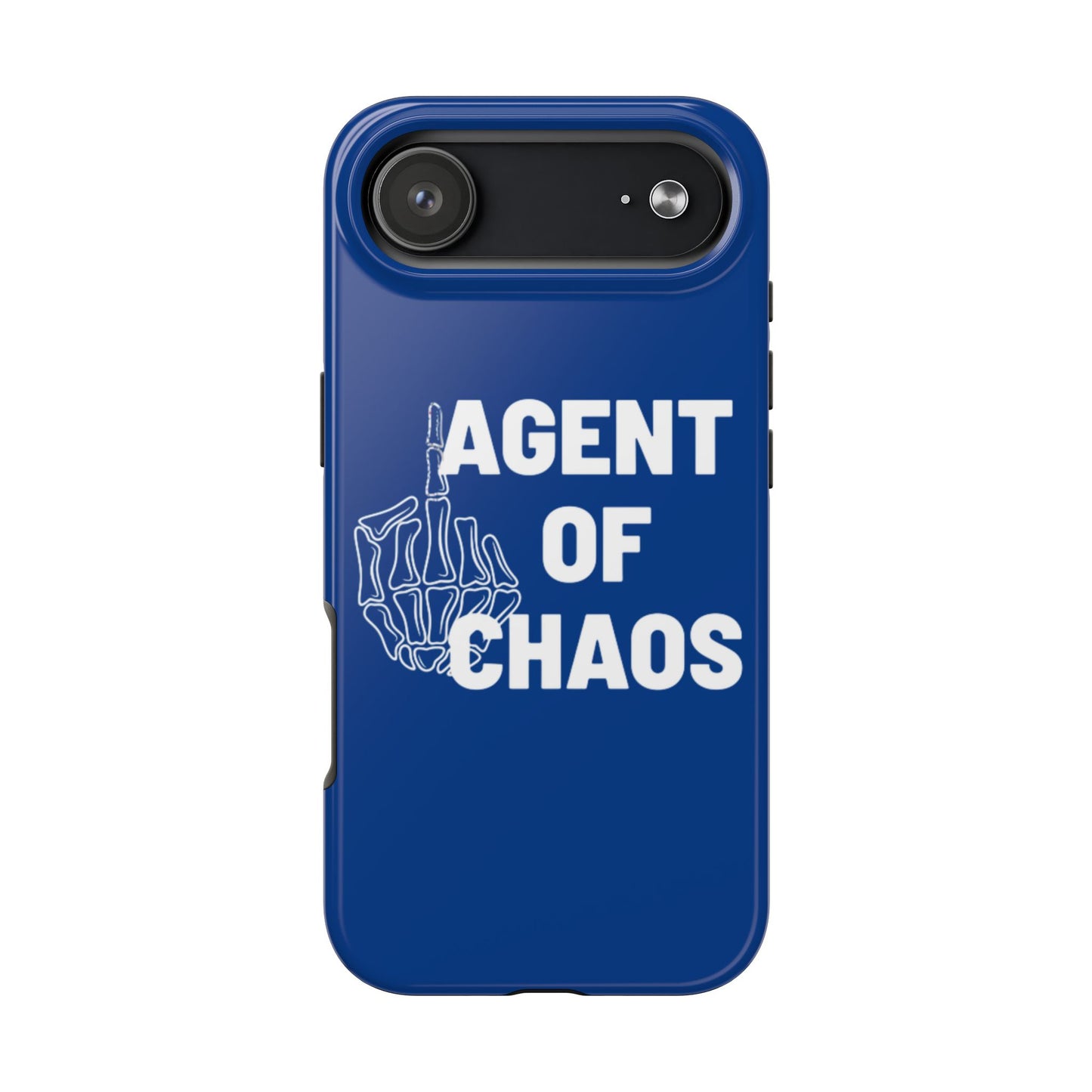 Phone Case — "Agent of Chaos" Bold Skeleton Graphic Rugged Protection