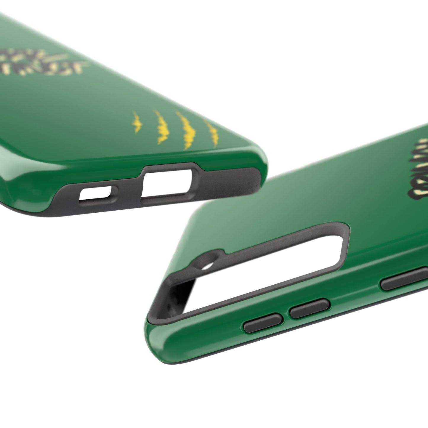 Primal Instinct Tough Phone Case — Green Claw-Mark Protective Cover