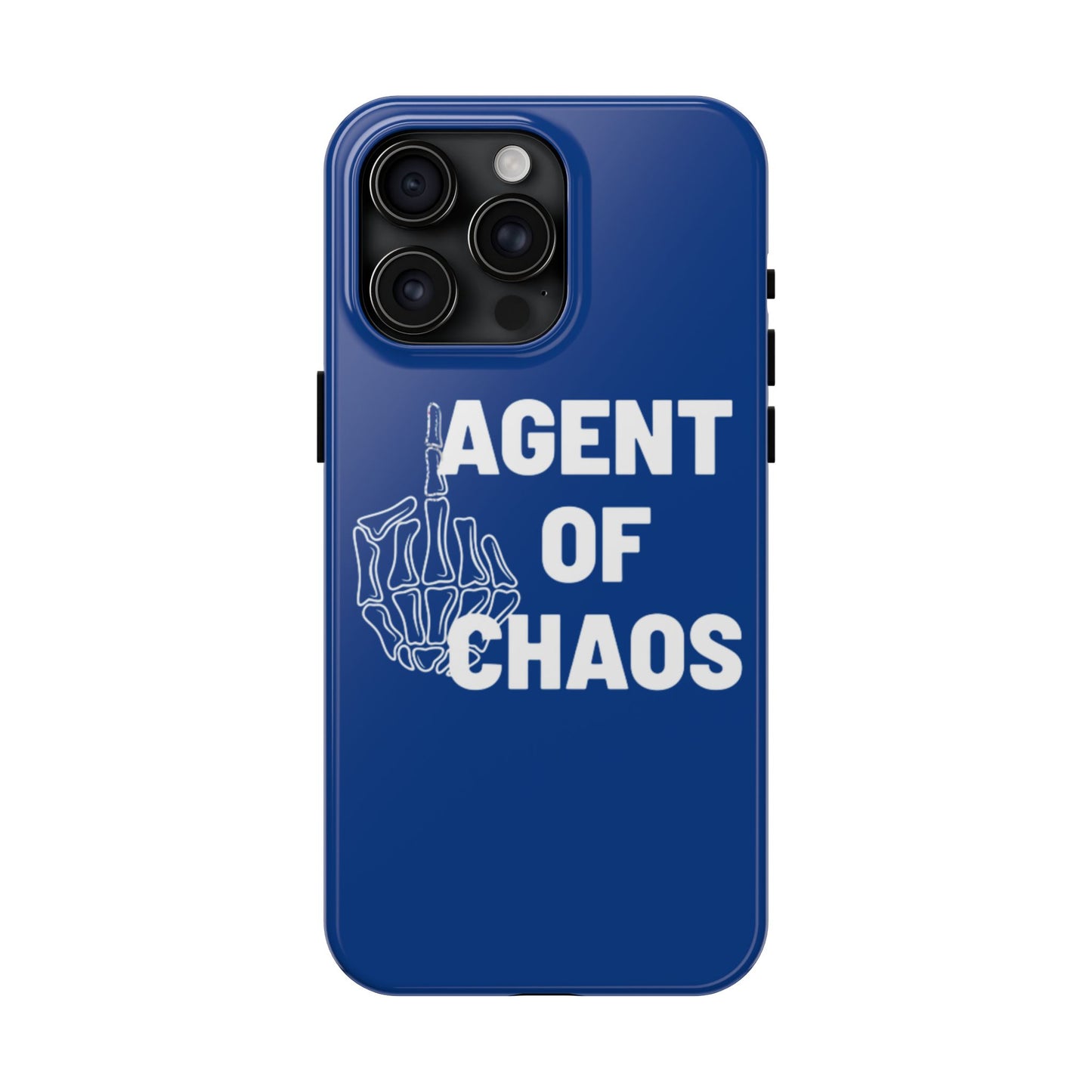 Phone Case — "Agent of Chaos" Bold Skeleton Graphic Rugged Protection
