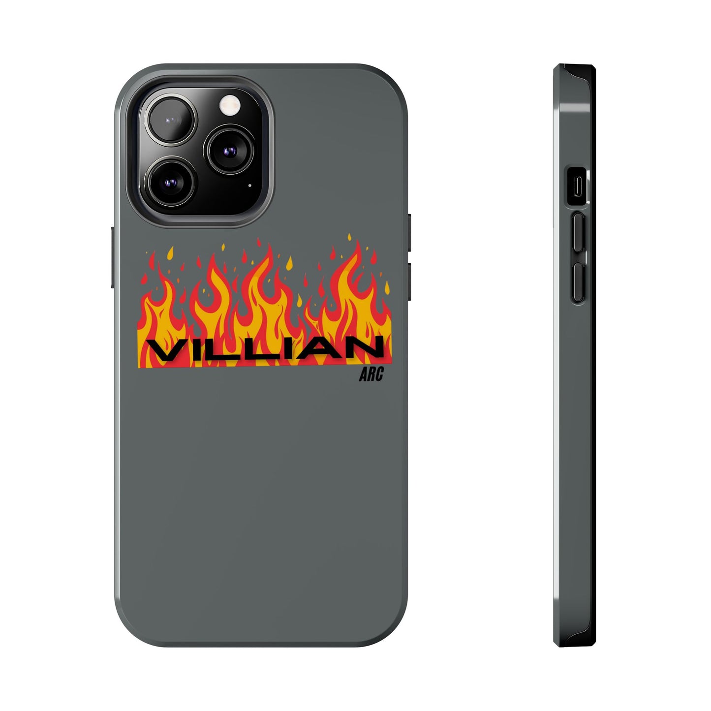 Flame 'Villian' Tough Phone Case – Protective Fire Graphic iPhone Case