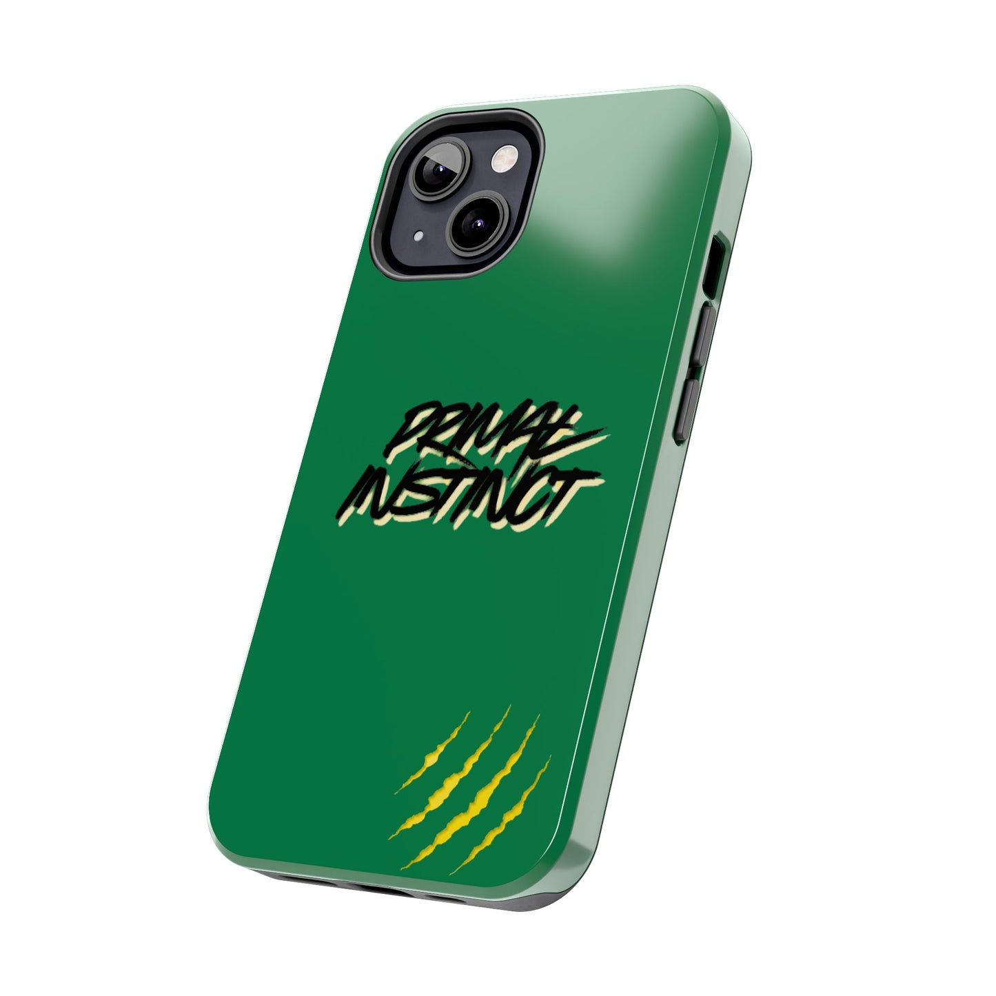 Primal Instinct Tough Phone Case — Green Claw-Mark Protective Cover