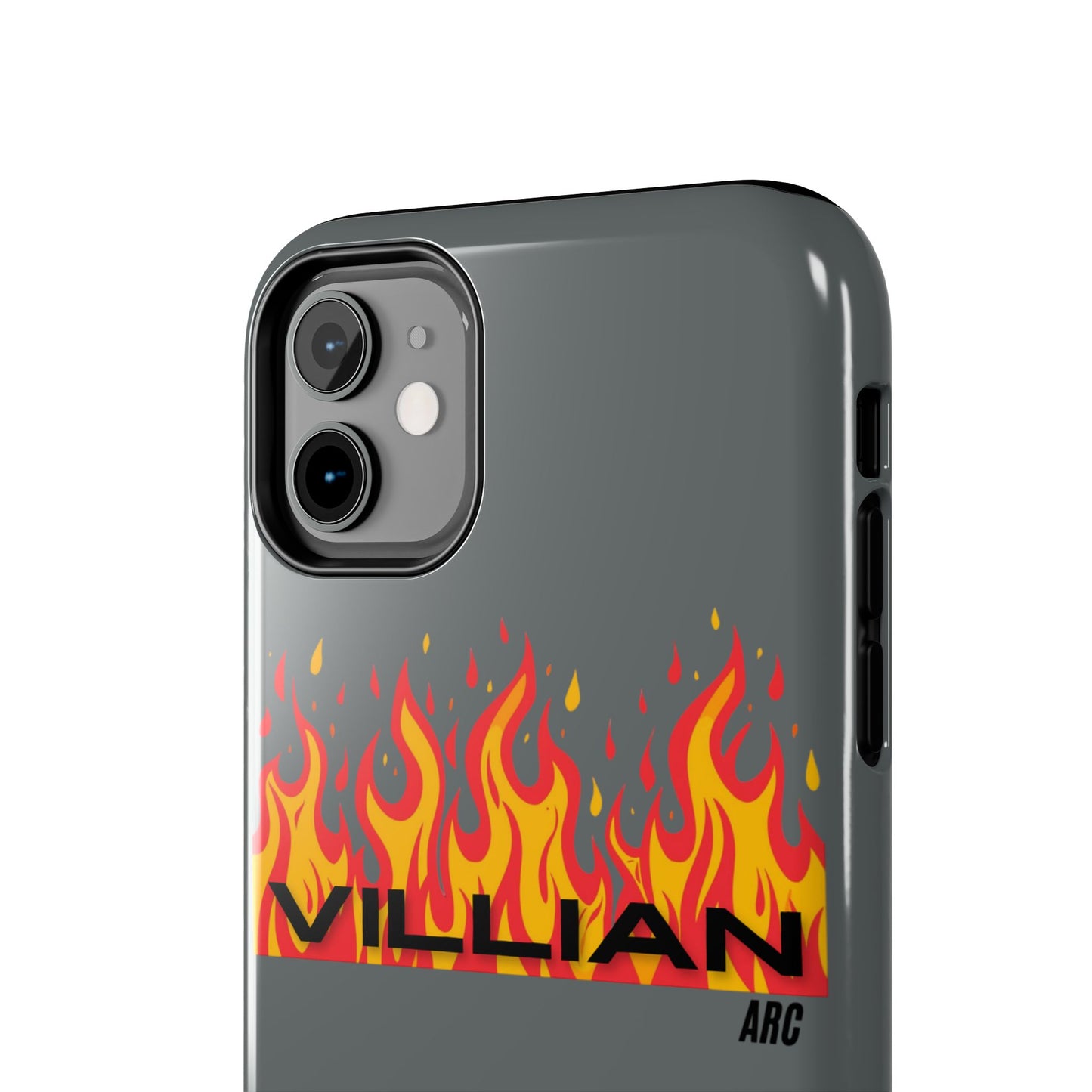 Flame 'Villian' Tough Phone Case – Protective Fire Graphic iPhone Case