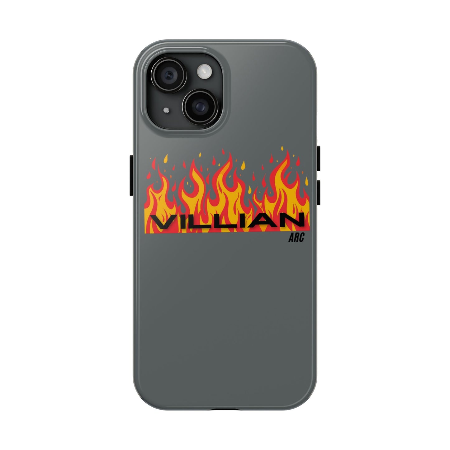 Flame 'Villian' Tough Phone Case – Protective Fire Graphic iPhone Case