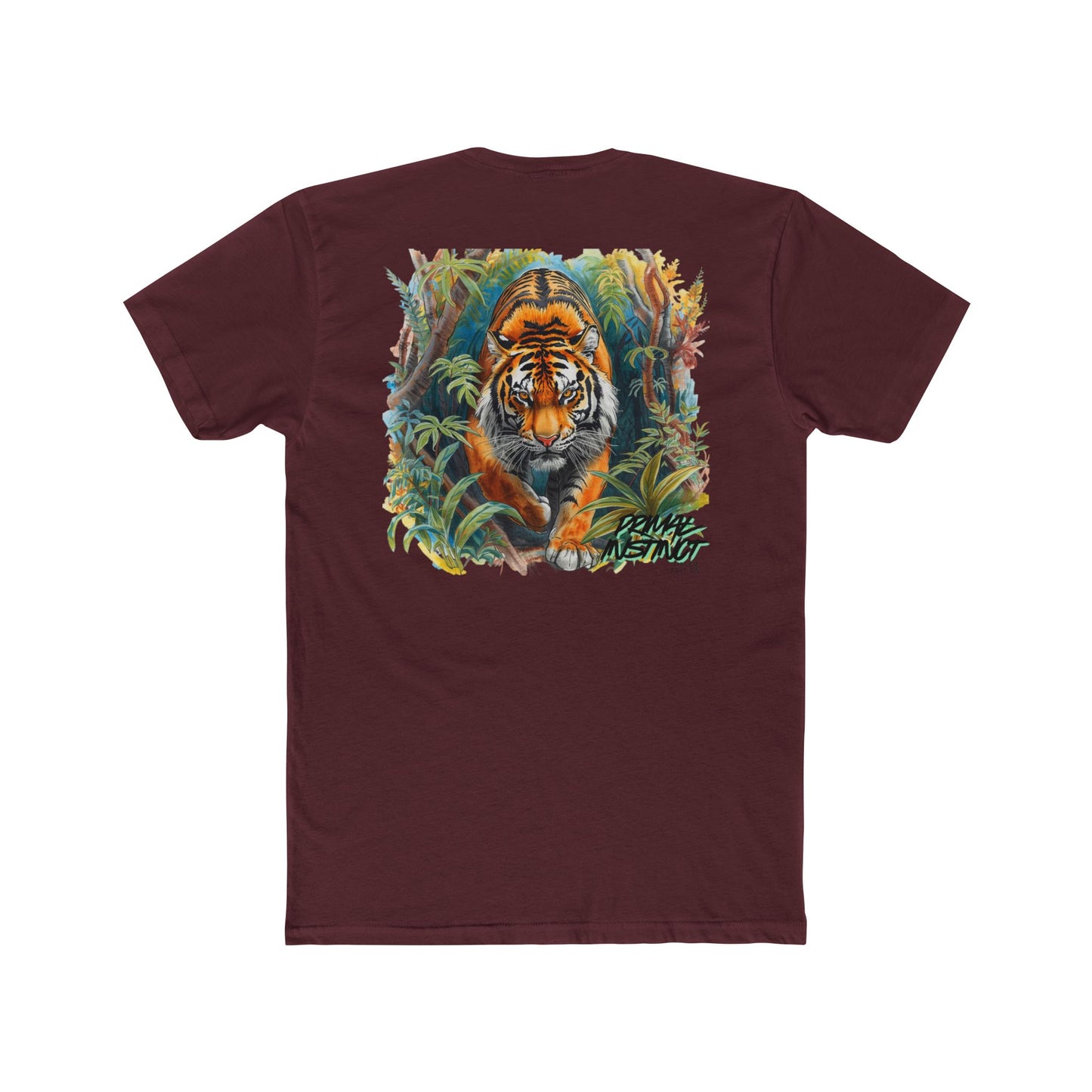 Tiger Jungle Graphic Tee — "Primal Instinct" Tiger Edition Cotton T-Shirt