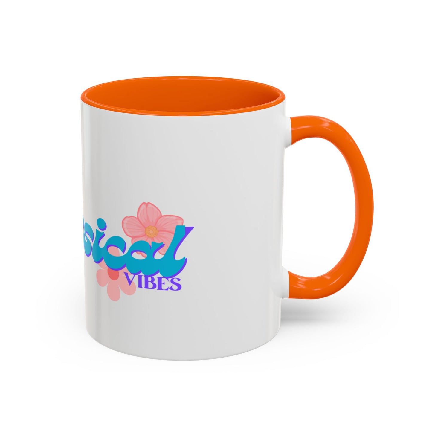 Tropical Vibes Coffee Mug — Floral Accent 11/15oz