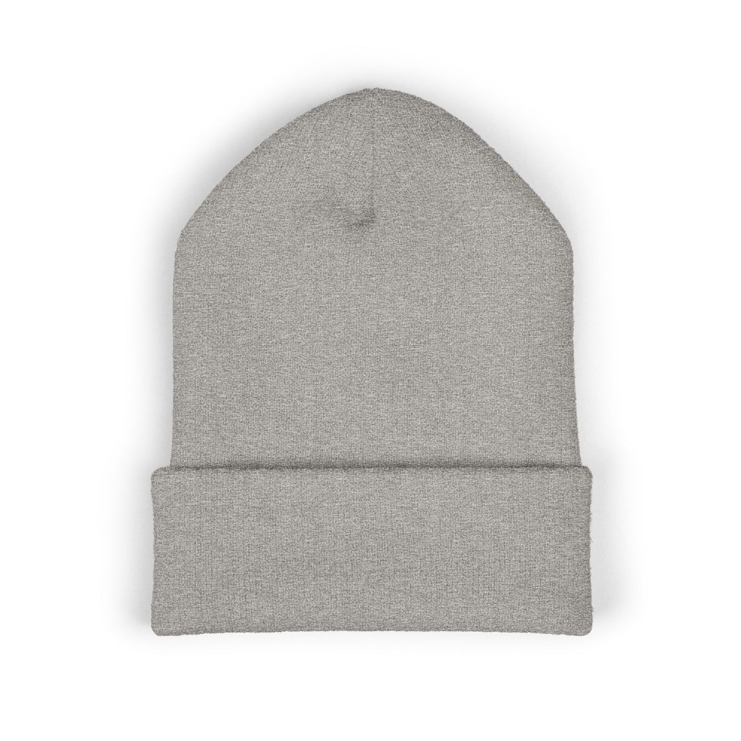 Embroidered 'FU* YOU' Cuffed Beanie — Classic Knit Winter Hat