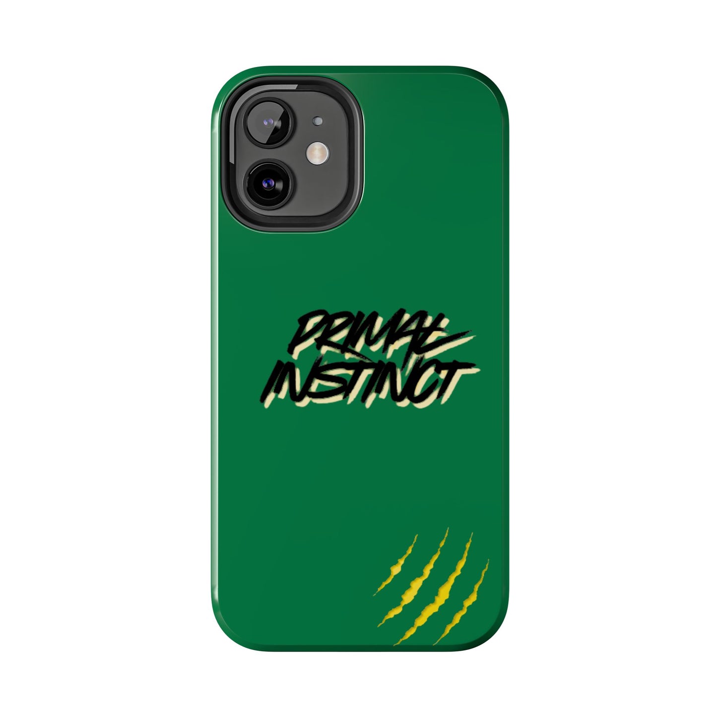 Primal Instinct Tough Phone Case — Green Claw-Mark Protective Cover