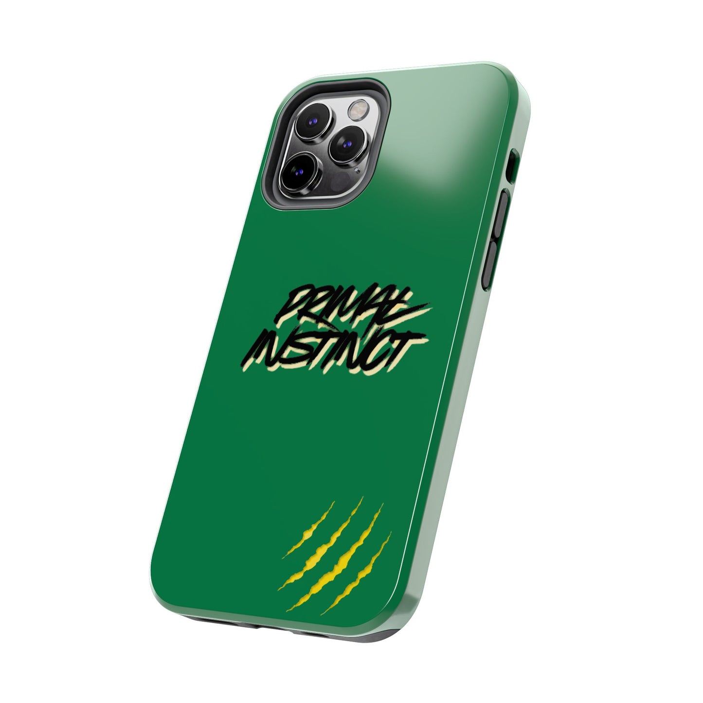 Primal Instinct Tough Phone Case — Green Claw-Mark Protective Cover