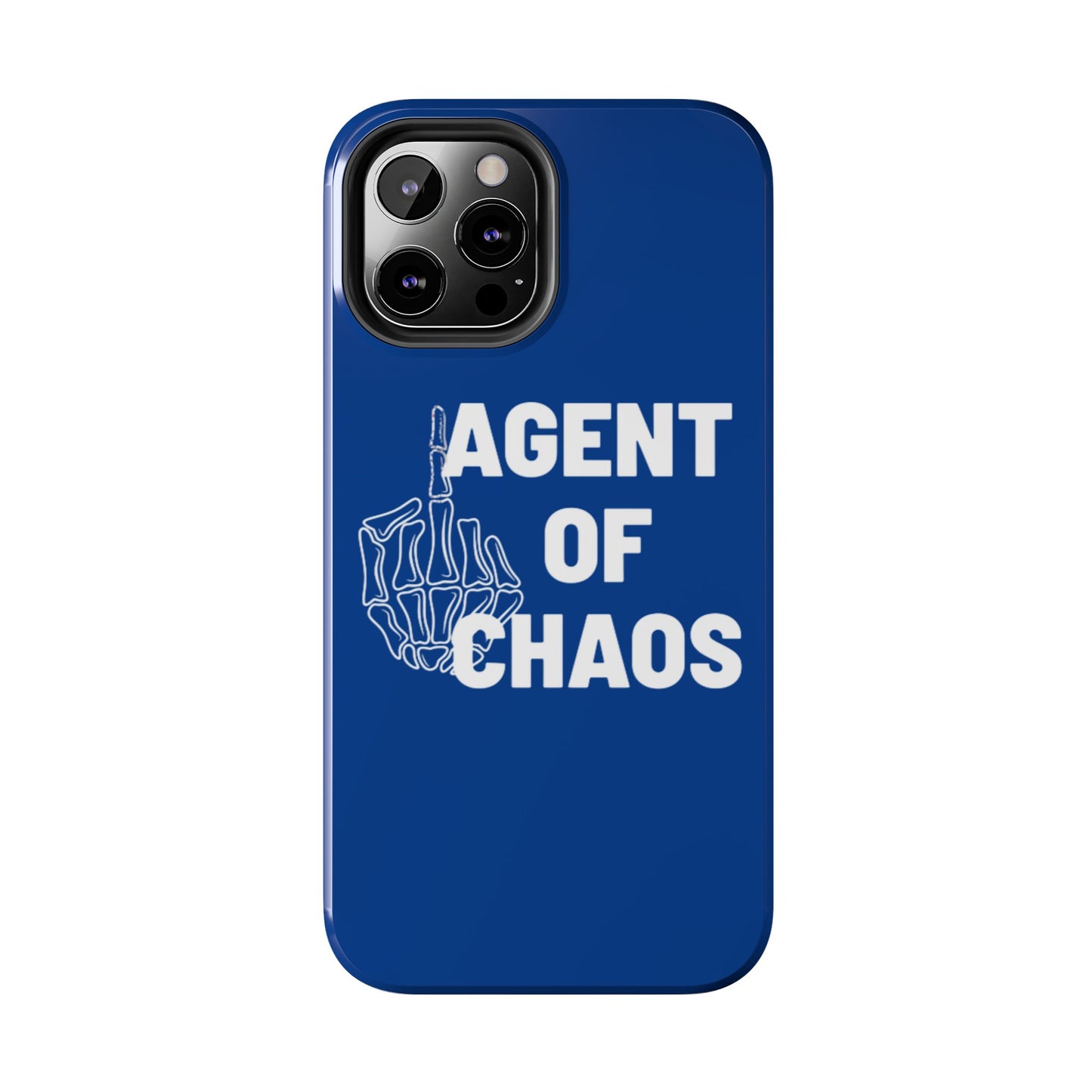 Phone Case — "Agent of Chaos" Bold Skeleton Graphic Rugged Protection