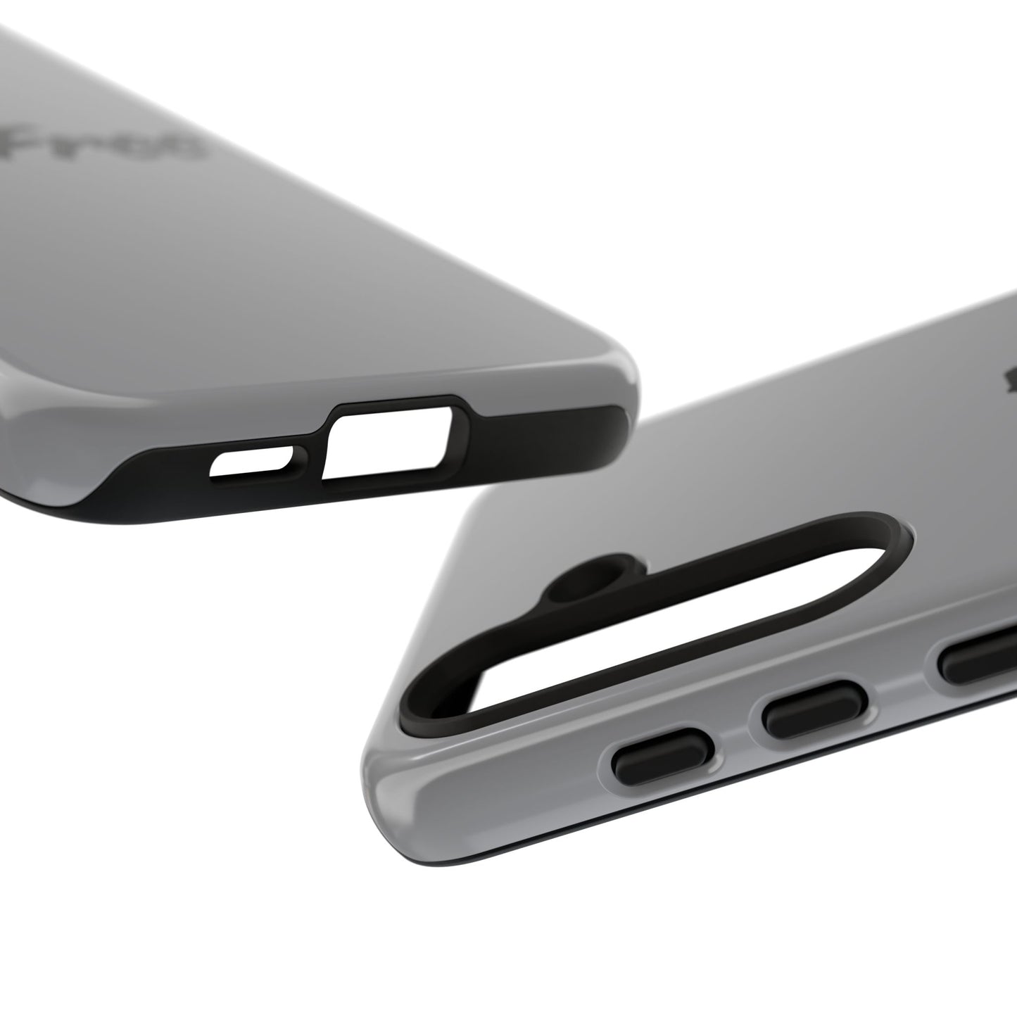 CareFree Tough Phone Case — Slim Protective iPhone Cover with Bold Red & Black Script