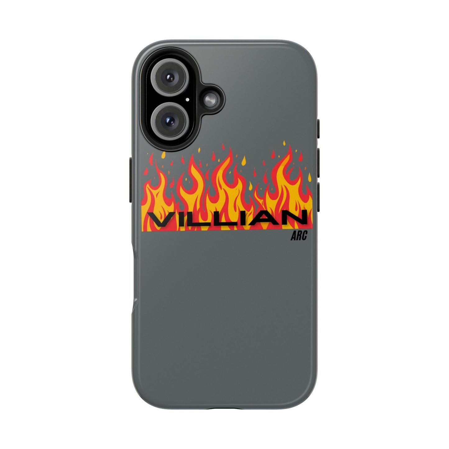 Flame 'Villian' Tough Phone Case – Protective Fire Graphic iPhone Case