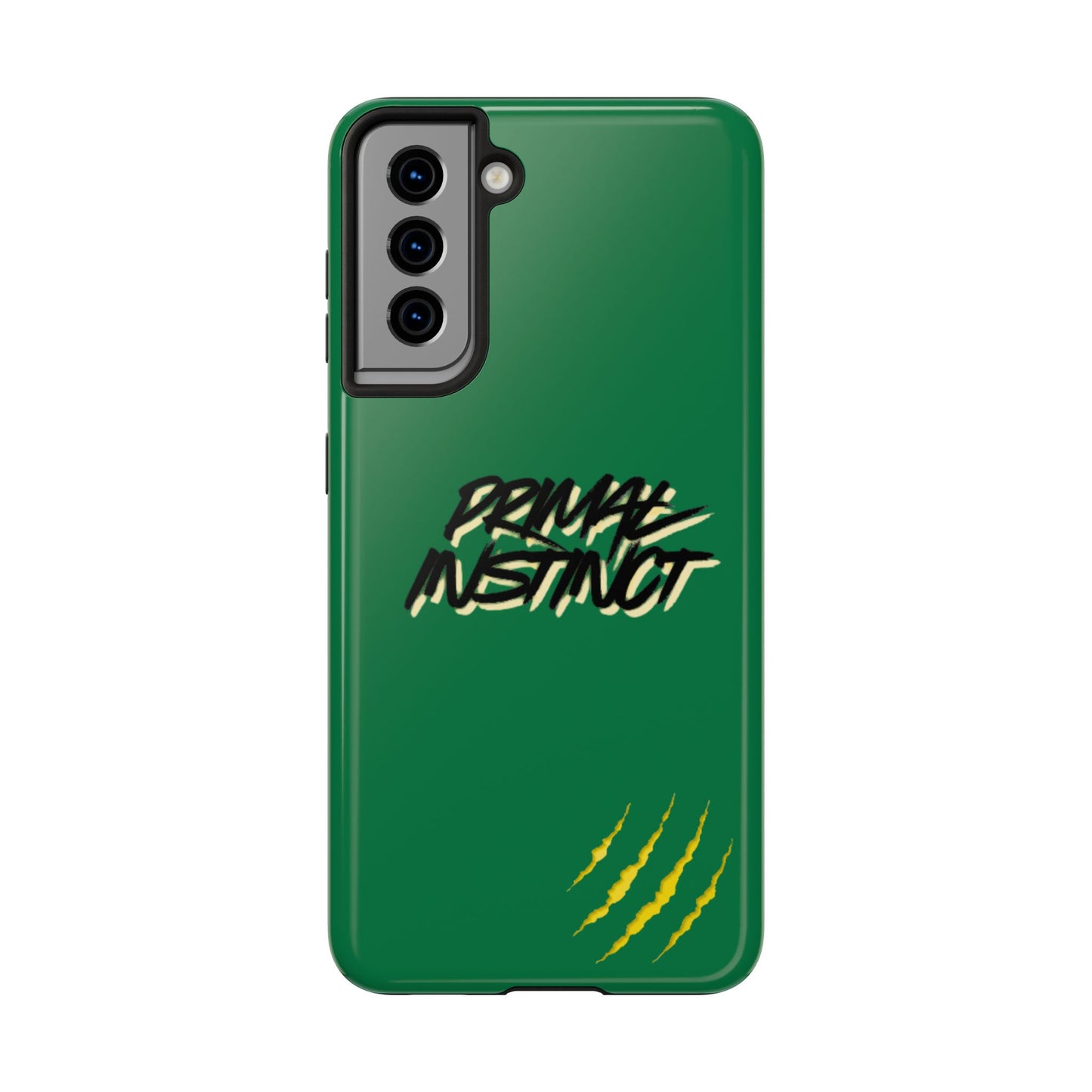 Primal Instinct Tough Phone Case — Green Claw-Mark Protective Cover
