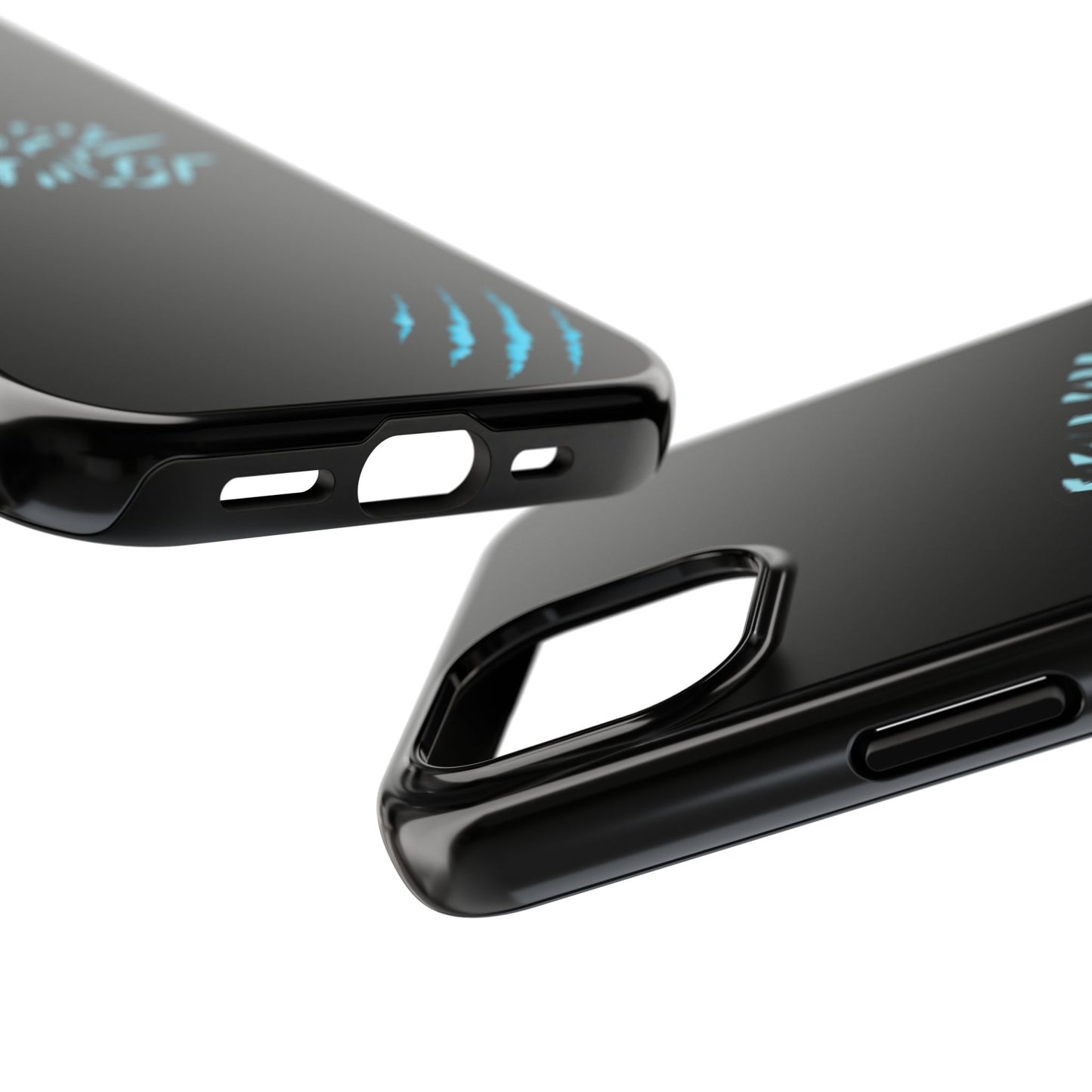 Tough Phone Case — Blue Claw 'Instinct' Scratch Design
