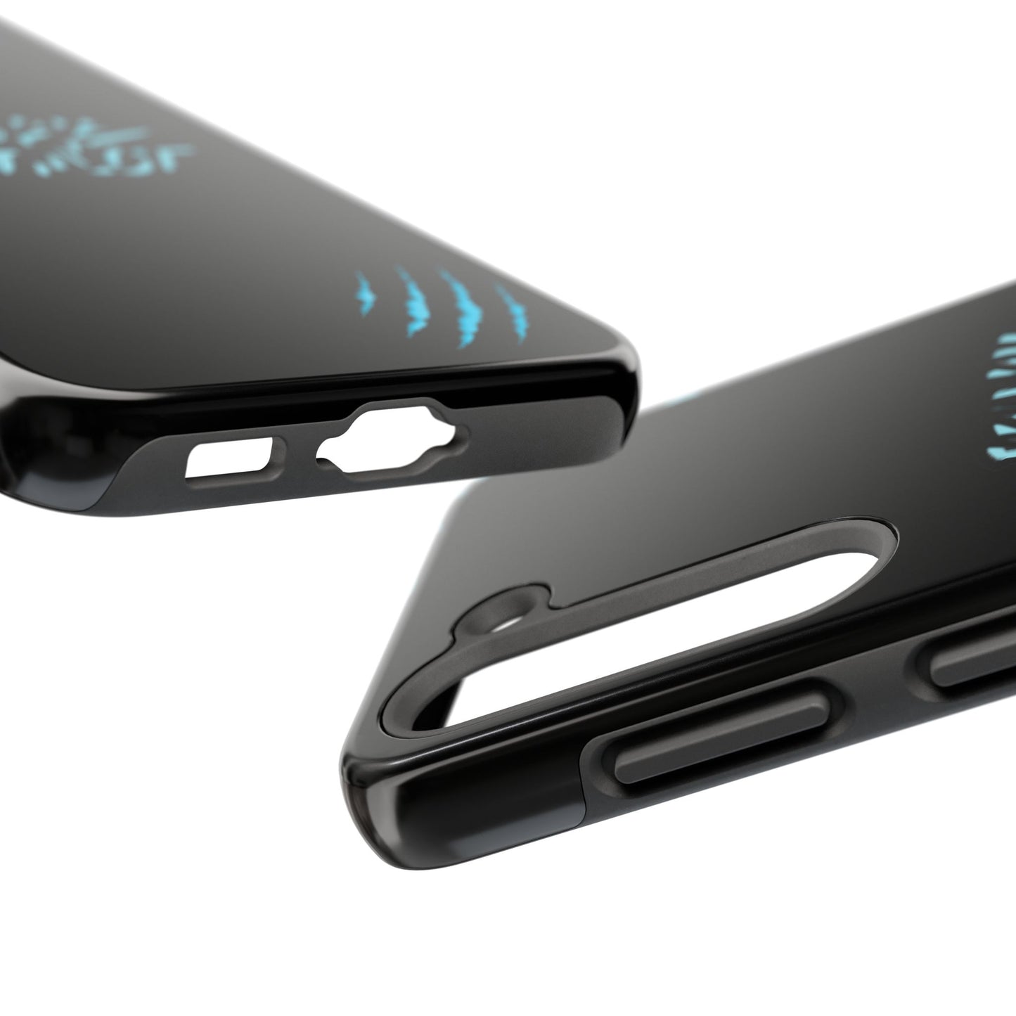 Tough Phone Case — Blue Claw 'Instinct' Scratch Design