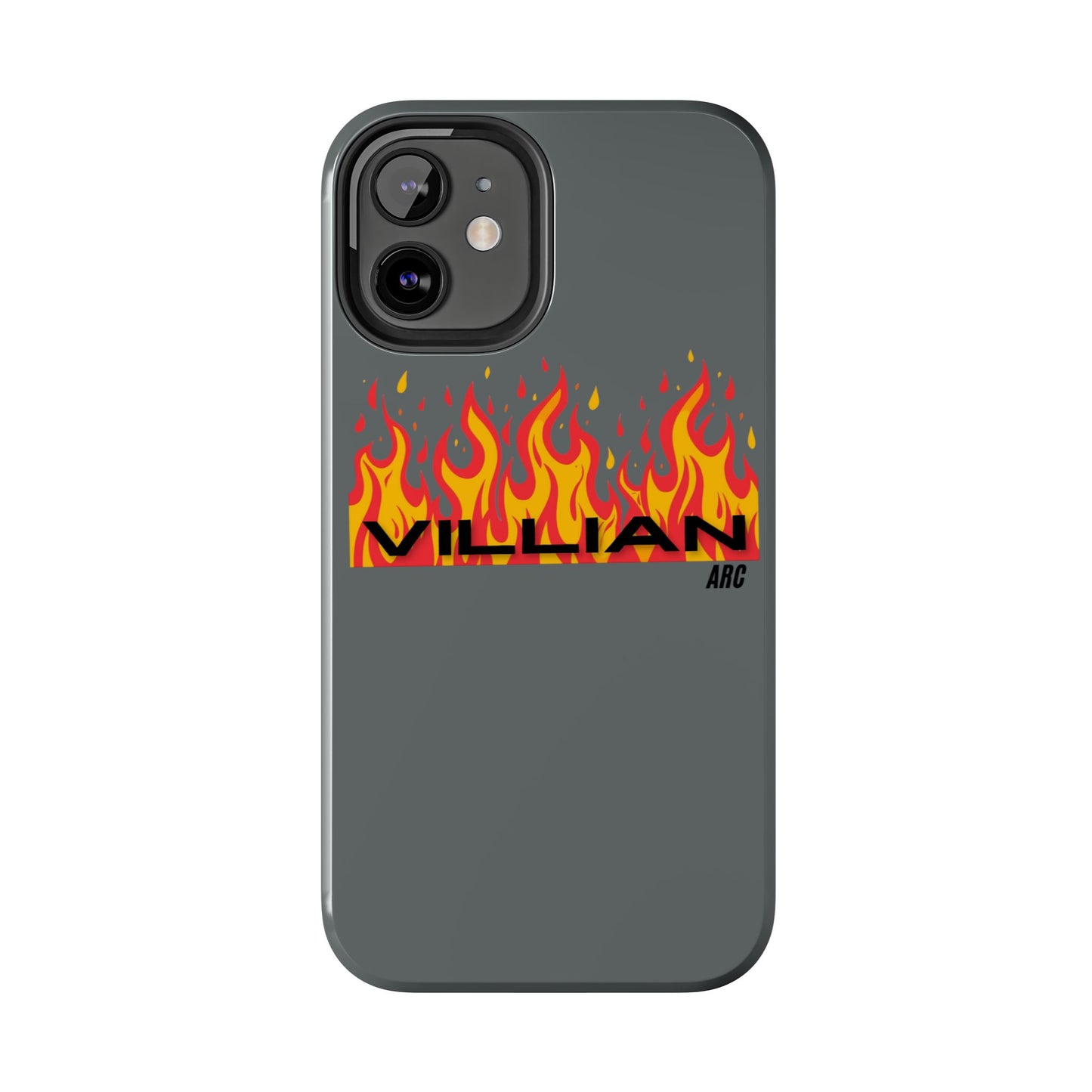 Flame 'Villian' Tough Phone Case – Protective Fire Graphic iPhone Case