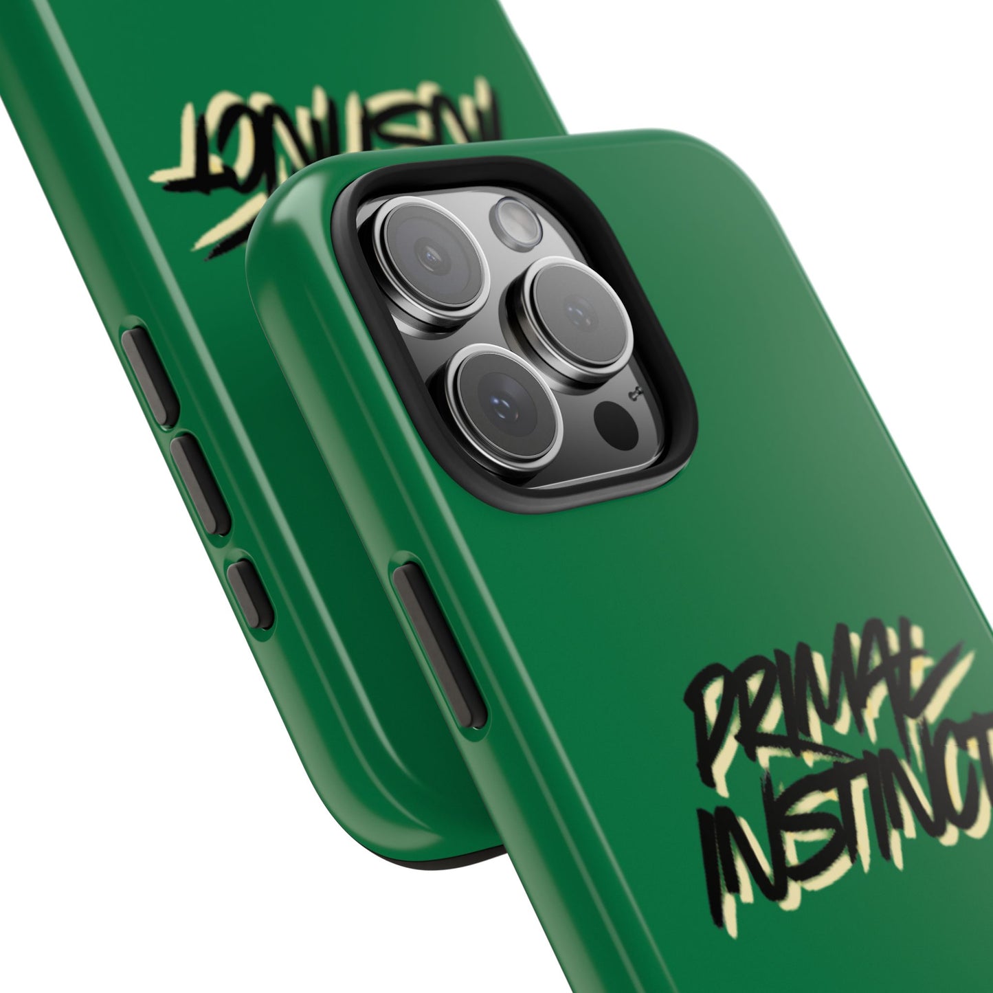 Primal Instinct Tough Phone Case — Green Claw-Mark Protective Cover