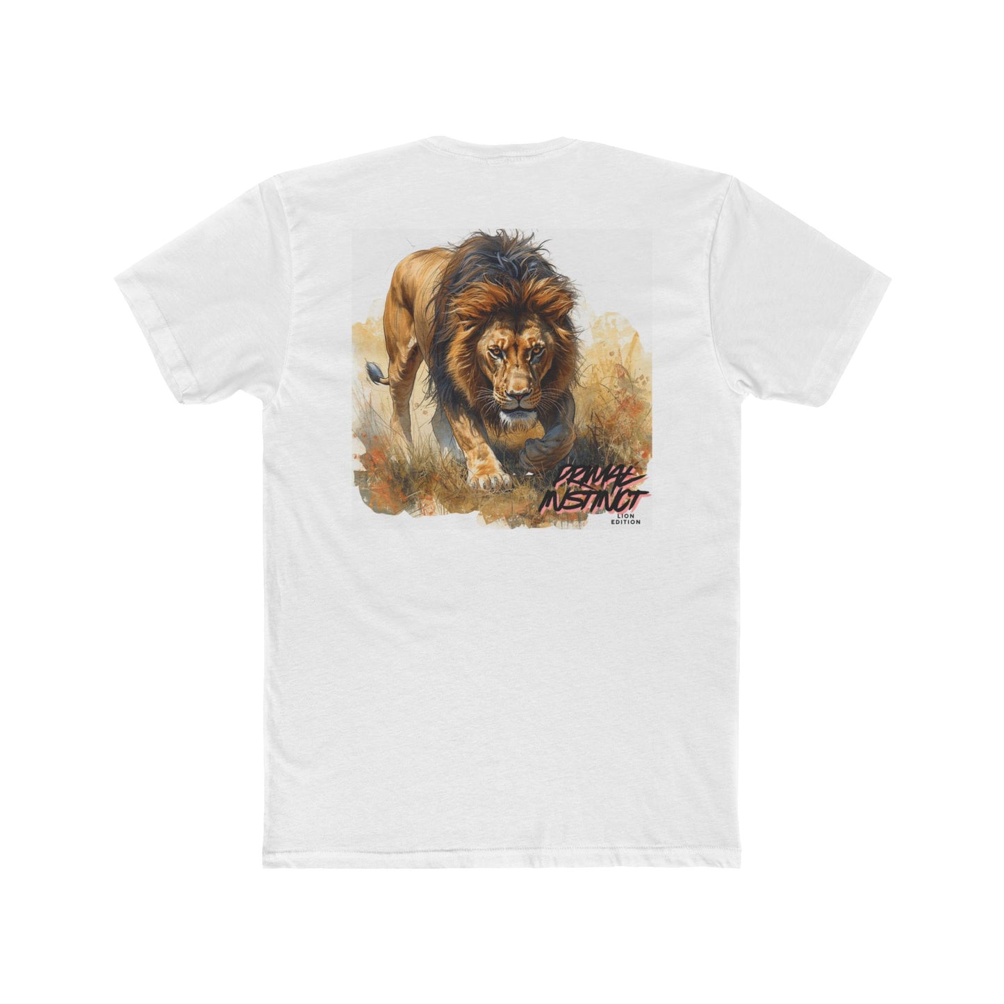 Lion Jungle Graphic Tee — "Primal Instinct” Lion Edition Cotton T-Shirt