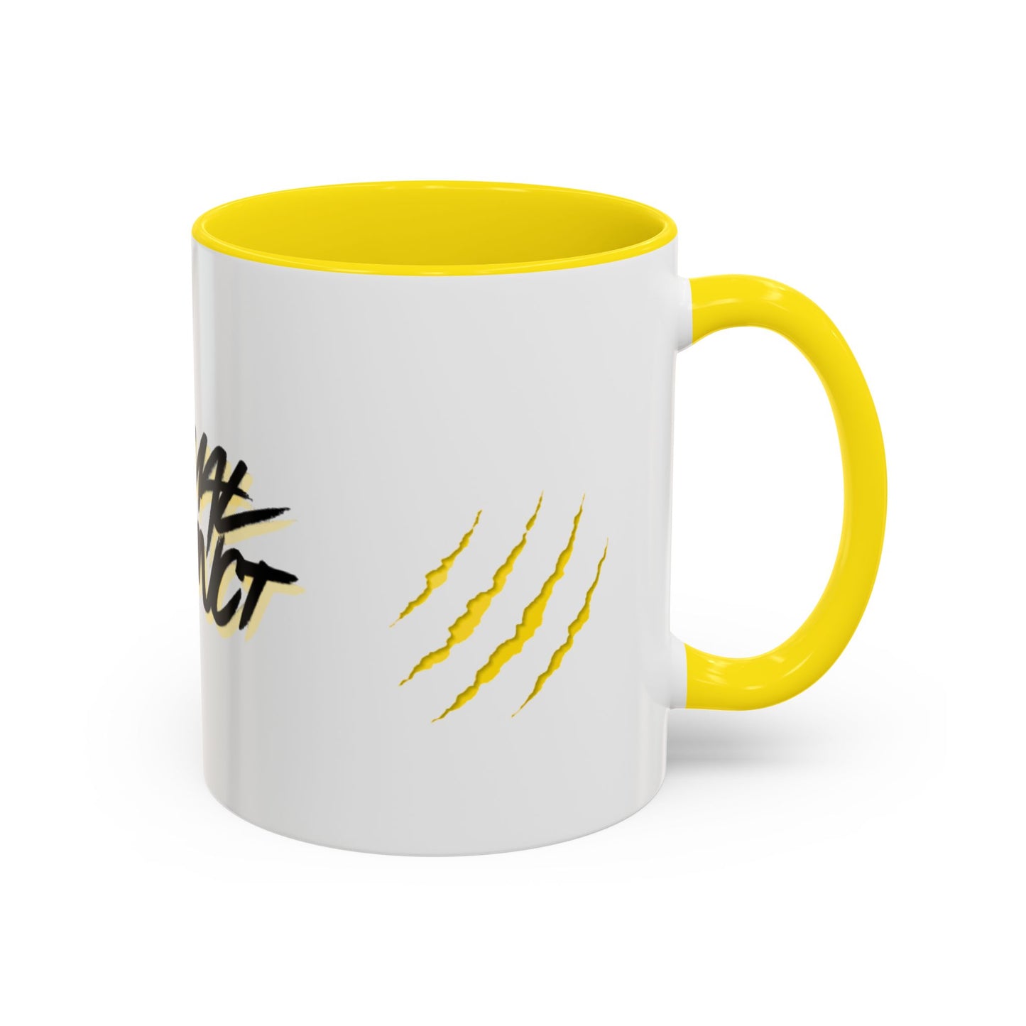 Primal Instinct Coffee Mug — Accent 11/15oz with Claw Mark Design