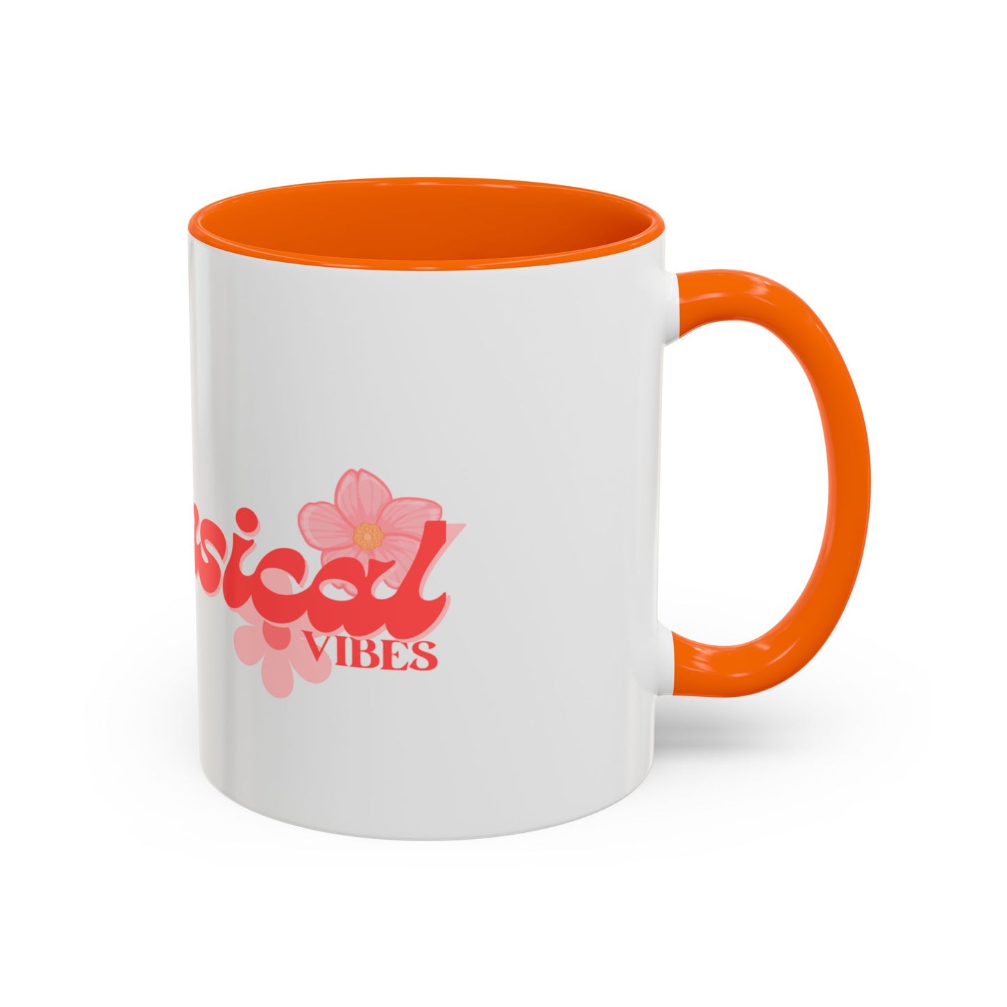Whimsical Vibes Floral Accent Coffee Mug – 11/15oz