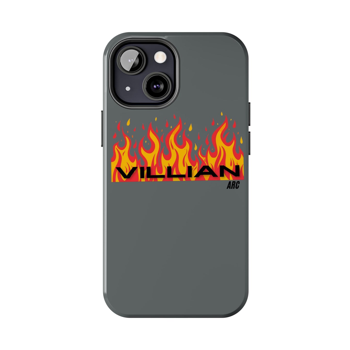 Flame 'Villian' Tough Phone Case – Protective Fire Graphic iPhone Case
