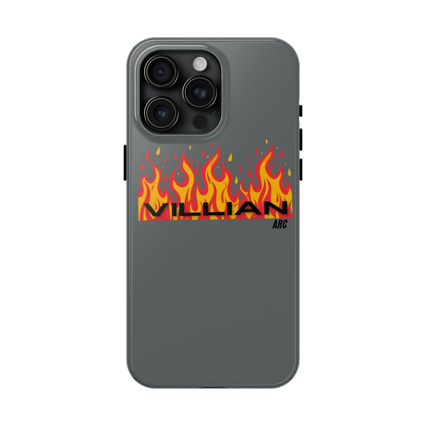 Flame 'Villian' Tough Phone Case – Protective Fire Graphic iPhone Case