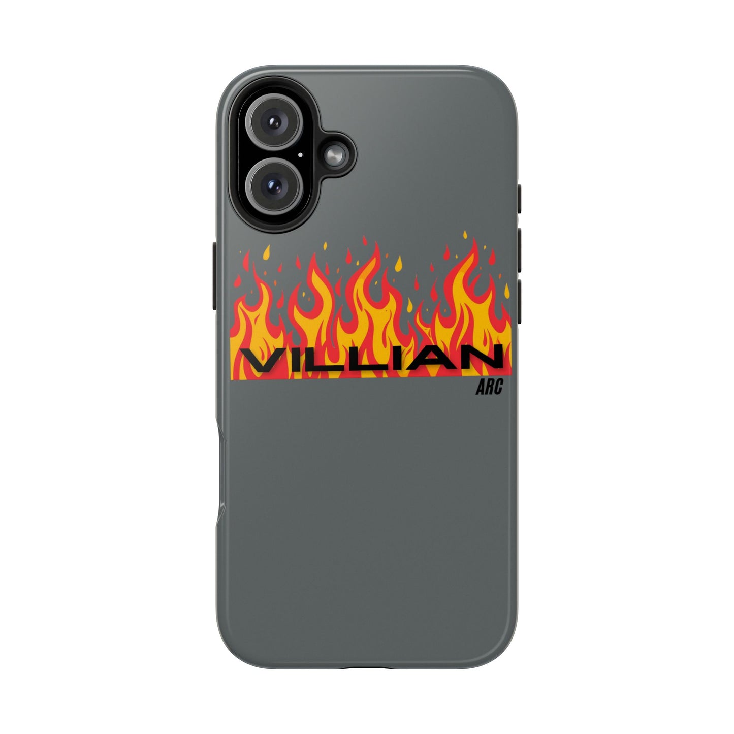 Flame 'Villian' Tough Phone Case – Protective Fire Graphic iPhone Case