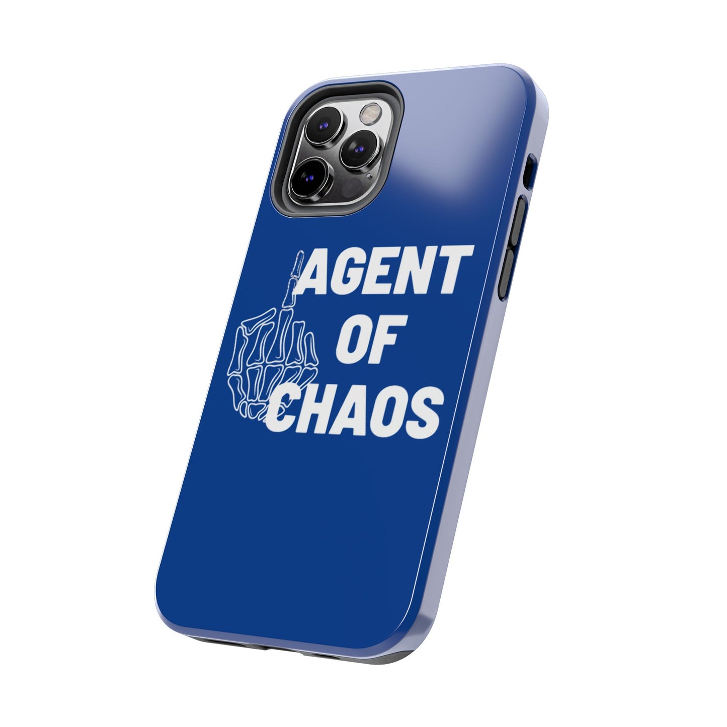 Phone Case — "Agent of Chaos" Bold Skeleton Graphic Rugged Protection