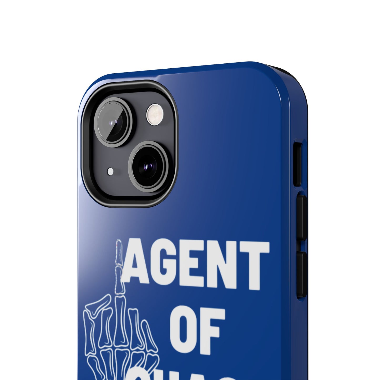 Phone Case — "Agent of Chaos" Bold Skeleton Graphic Rugged Protection