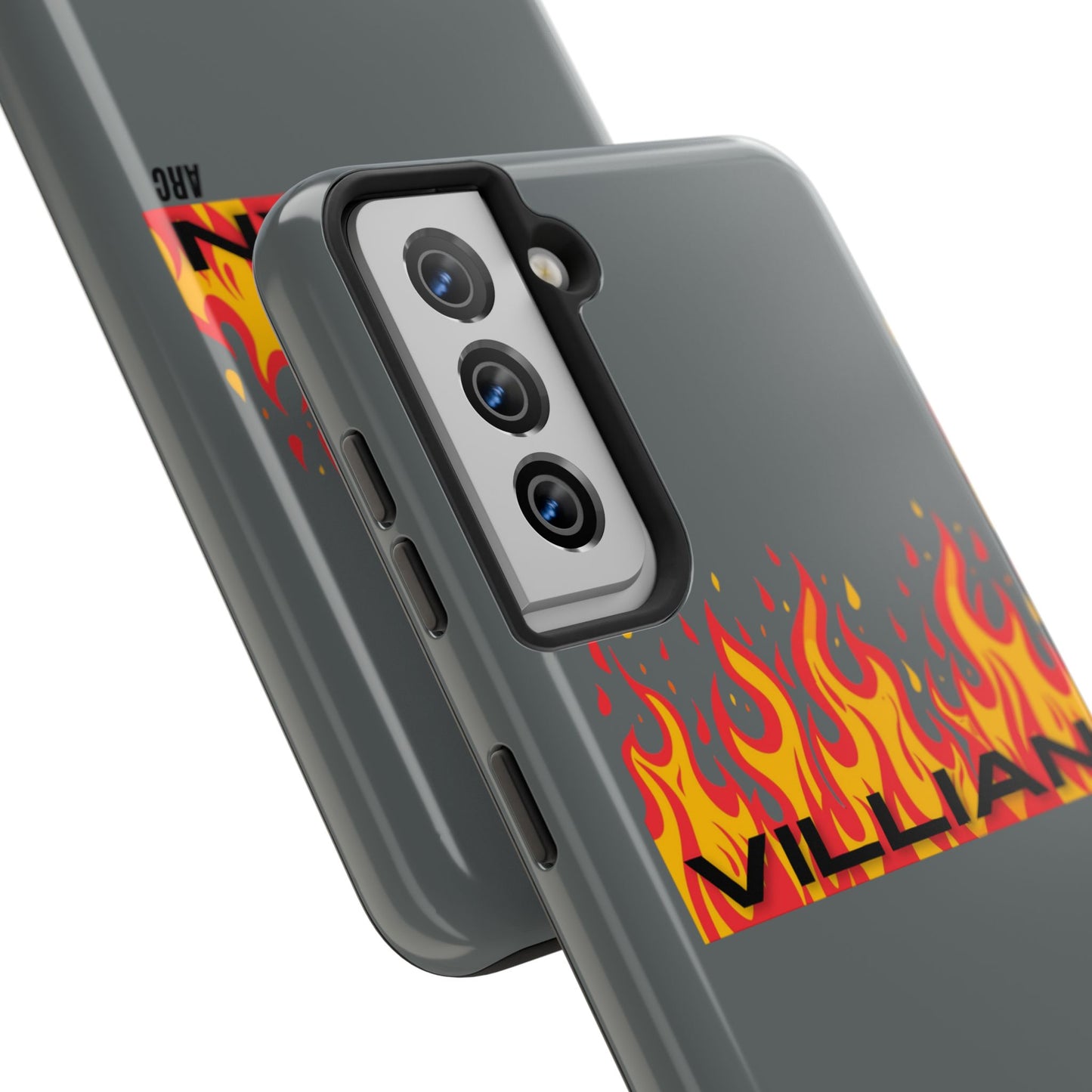 Flame 'Villian' Tough Phone Case – Protective Fire Graphic iPhone Case