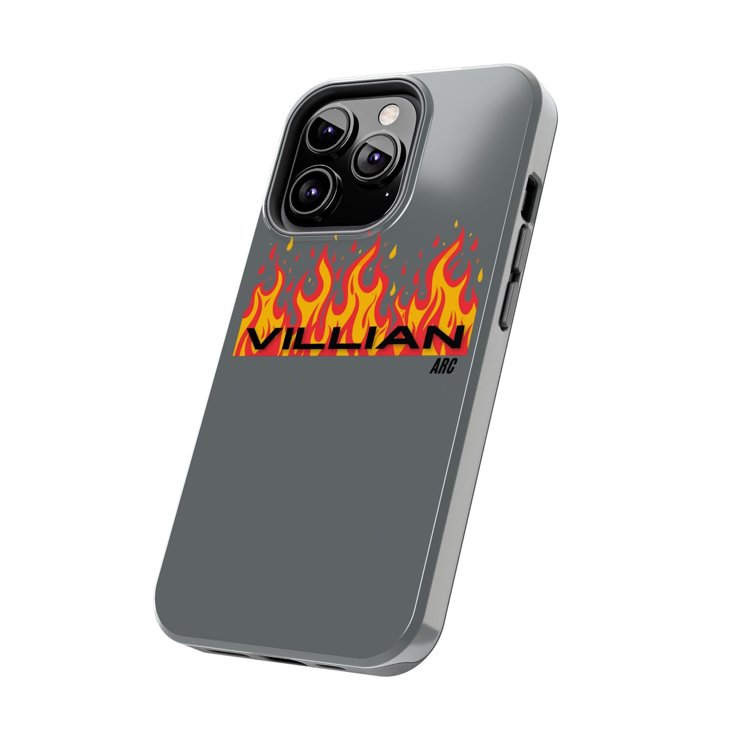 Flame 'Villian' Tough Phone Case – Protective Fire Graphic iPhone Case
