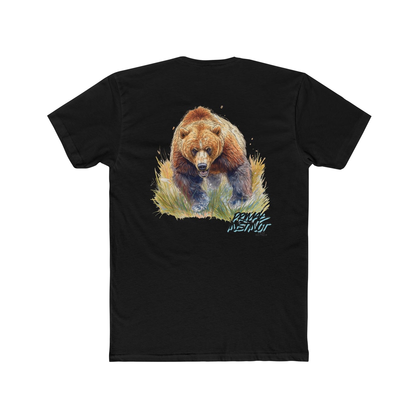 Wild Bear Graphic Tee — “Primal Instinct” Bear Edition Cotton T‑Shirt