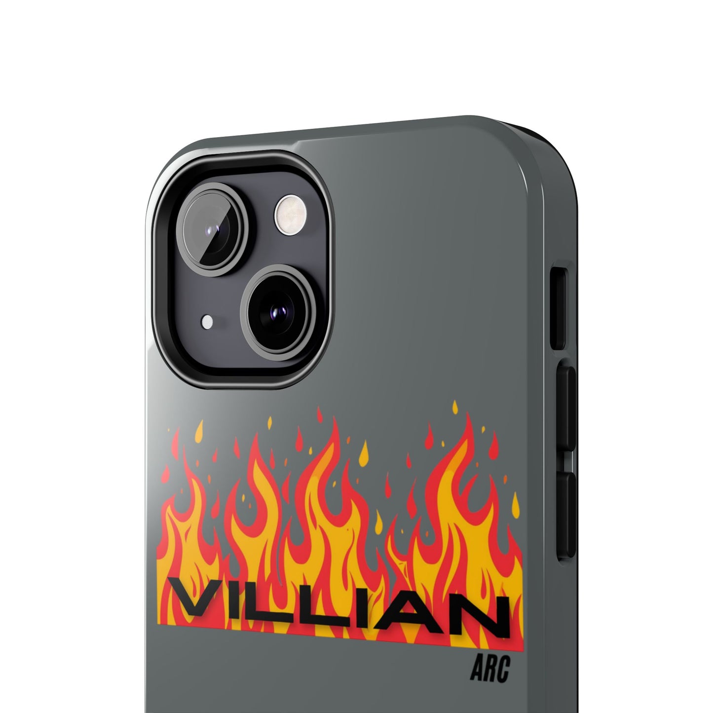 Flame 'Villian' Tough Phone Case – Protective Fire Graphic iPhone Case
